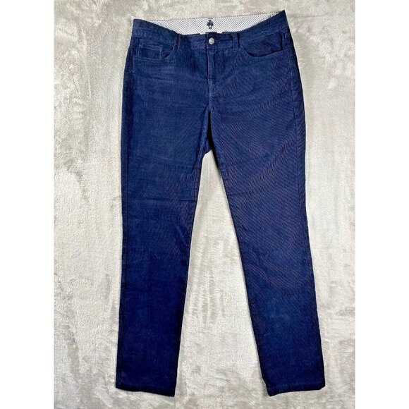 Brooks Brothers Red Fleece Women’s Corduroy Pants, Size 10, Navy Blue - Picture 1 of 12